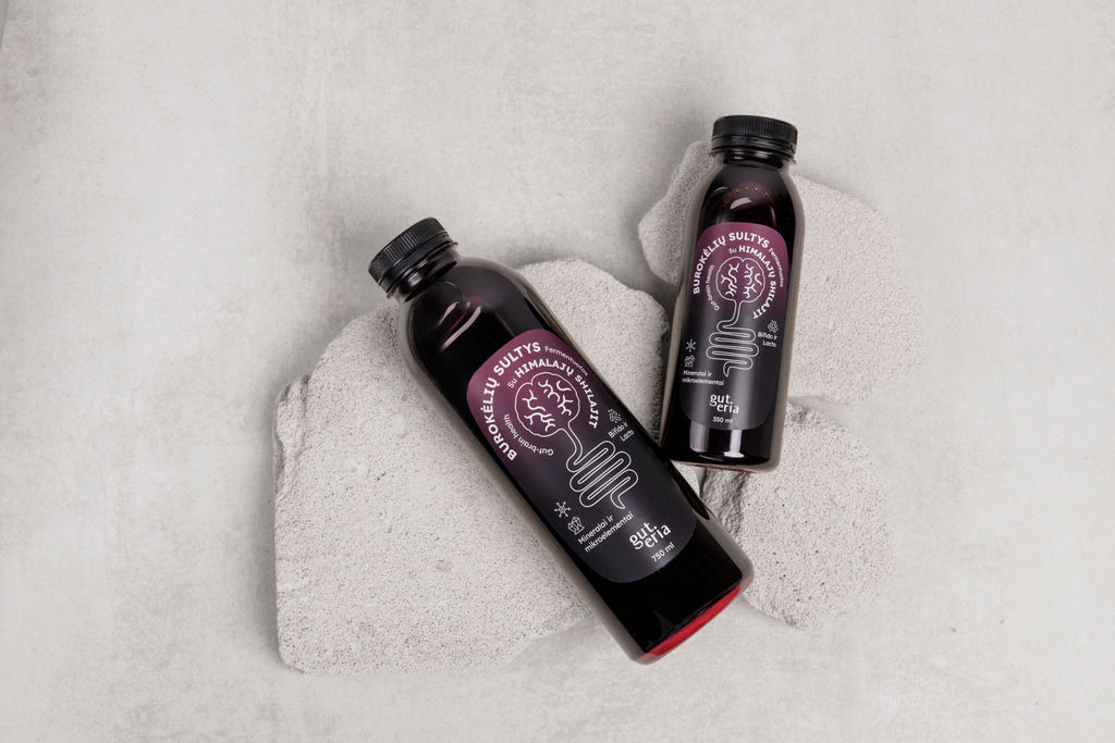Burokėliu koncentratas su shilajit